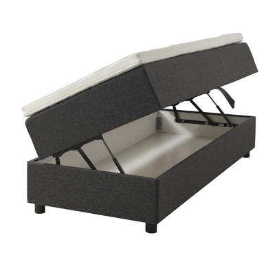 Seng Lexpo Living Space m/ opbevaring 200x90cm antracit