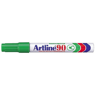 Marker Artline 90 permanent grøn 2-5mm