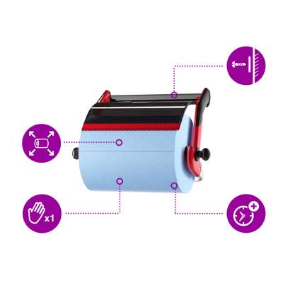 Vægstativ Tork Performance W1 sort/rød 652108