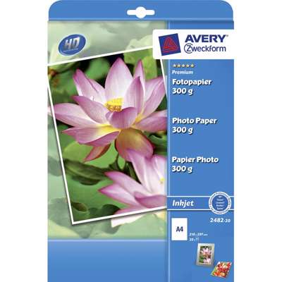 Fotopapir Premium plus A4 300g glossy t/inkjet pk/20 ark