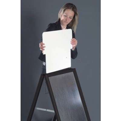 Gadeskilt Alu-Line 70x100 32mm sort