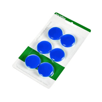 Magneter BNT blå Ø30mm blister 6stk/pk