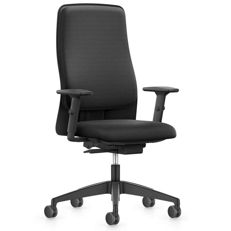 Kontorstol Interstuhl 152 ll m. armlæn sort