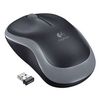 Mus Logitech M185 wireless  sort/grå