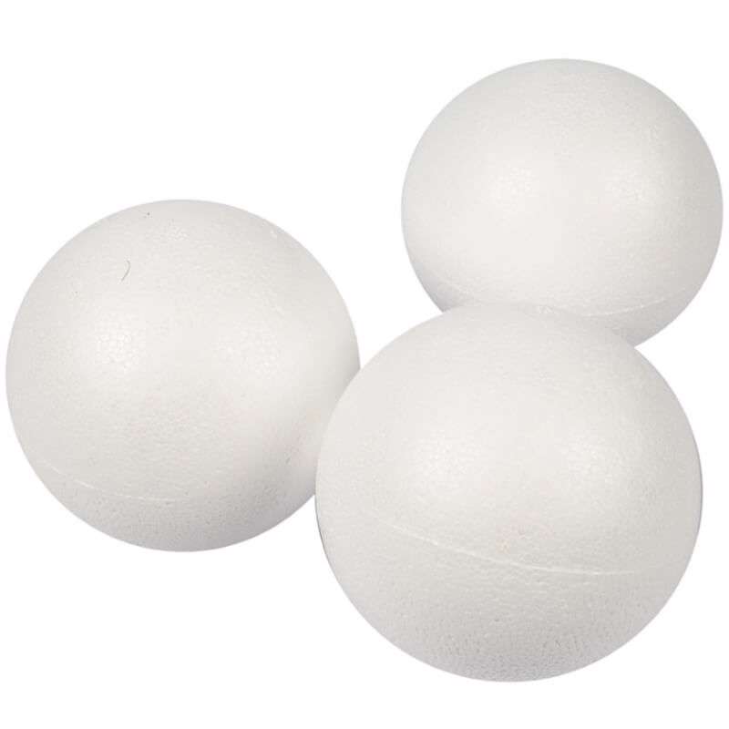 Flamingokugler Creas styropor diam. 8 cm hvid, 25 stk.