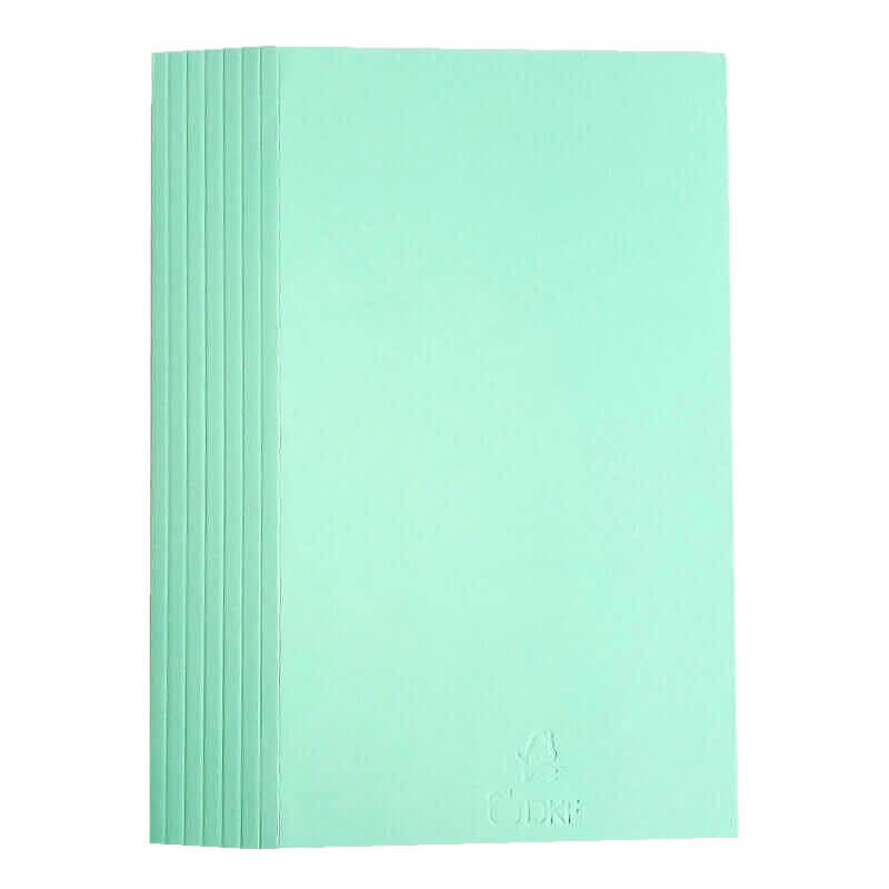 Mappe DKF nr. 103/8 A4 m/1 klap 8 riller 800932, grøn