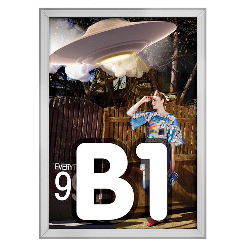 Snapramme Twin Light B1 70x100 25mm alu