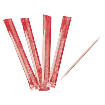 Tandstikkere træ seperat indpakket /1.000