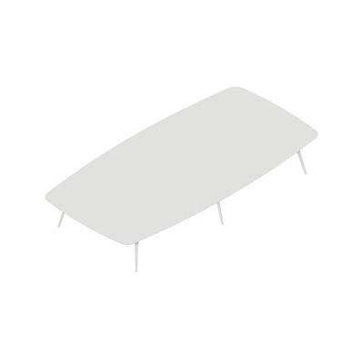 Konferencebord Dencon XL 1906 480x240 HPL hvid/hvid