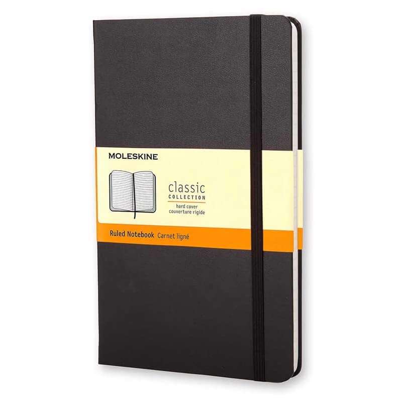 Notesbog Moleskine Classic hard lin. Pocket 9x14cm sort