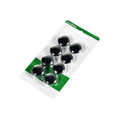 Magneter BNT sort Ø20mm blister 8stk/pak