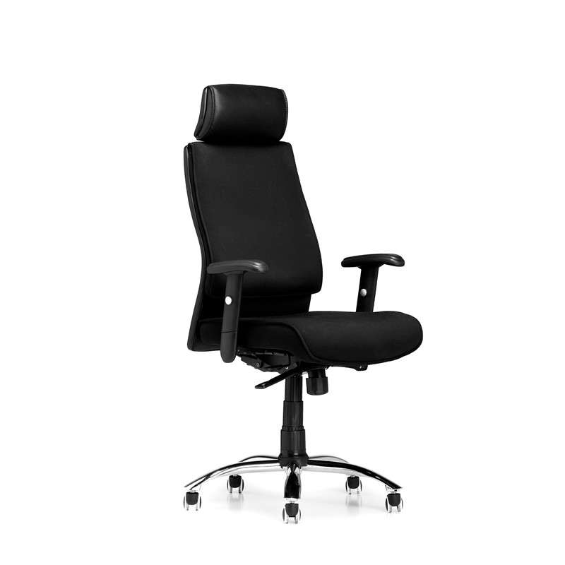 Kontorstol Sono AS6002 tekstil armlæn hårde hjul sort