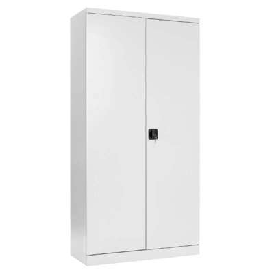 Kontorskab 1990x1000x435mm m. 4 hylder, lysgrå