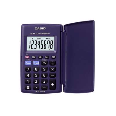 Lommeregner Casio HL-820VER 8 cifre - beskyttelseslåg