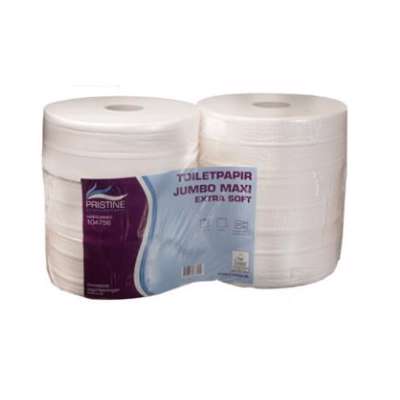 Toiletpapir Pristine Extra Soft Jumbo 2-lag Ø27 320m /6