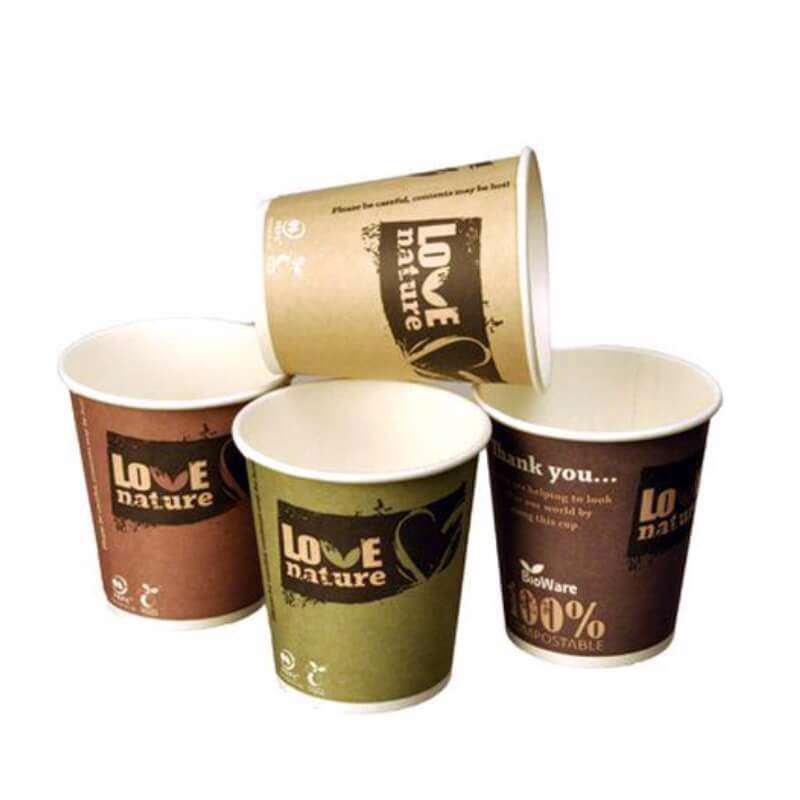 Kaffebæger 25cl Bioware bionedbr. /80 stk