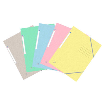 Samlemappe Oxford Top File+ m./elastik ass. pk./10