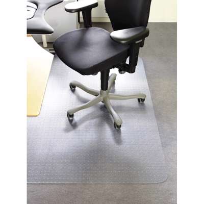 Stoleunderlag 100x120cm m/pigge m/lige kant 1,8mm