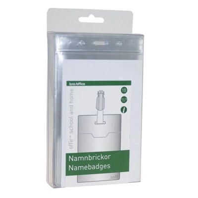 Navneskilte t/ID 100x150mm blød plast stående format