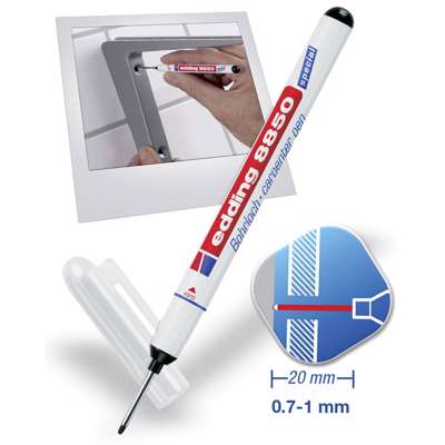 Carpenter pen Edding 8850 sort 0,7-1mm