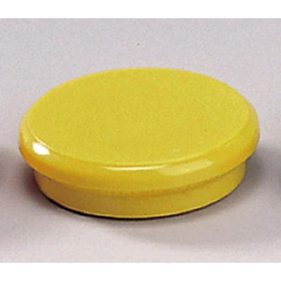 Magneter Dahle 24mm rund gul 10stk/pk bærekraft 0,3kg