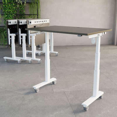 Hæve-sænkebord Flip Top ConSet 160x80 sort/hvid