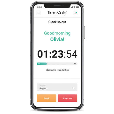 Indstemplingssystem m RFID&fingeraftr.sensor TimeMoto TM-626
