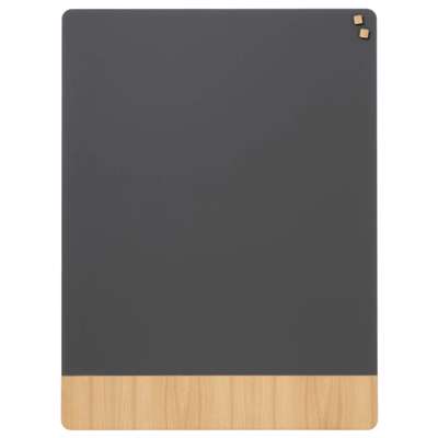 Glastavle Naga magnetisk 90x120 mat grå/egefiner