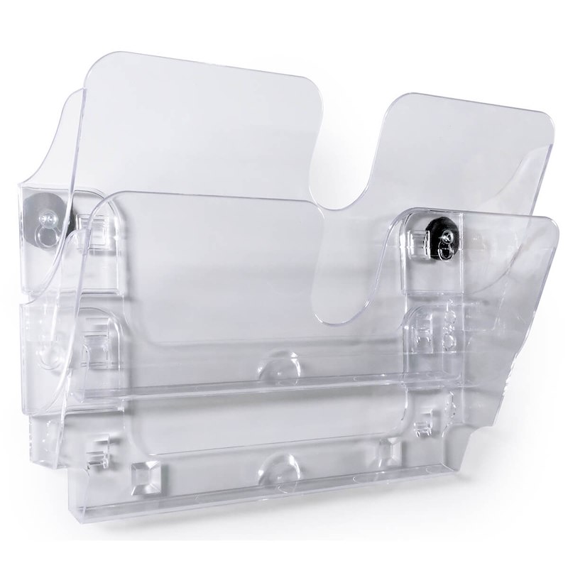 Brochureholder Flexiplus 2 A4 tvær magnetisk klar