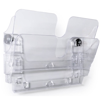 Brochureholder Flexiplus 2 A4 tvær magnetisk klar