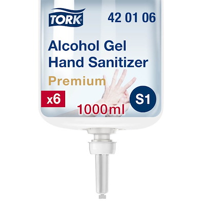 Hånddesinfektion Tork S1 alkohol Gel 420106 pk./6x1l