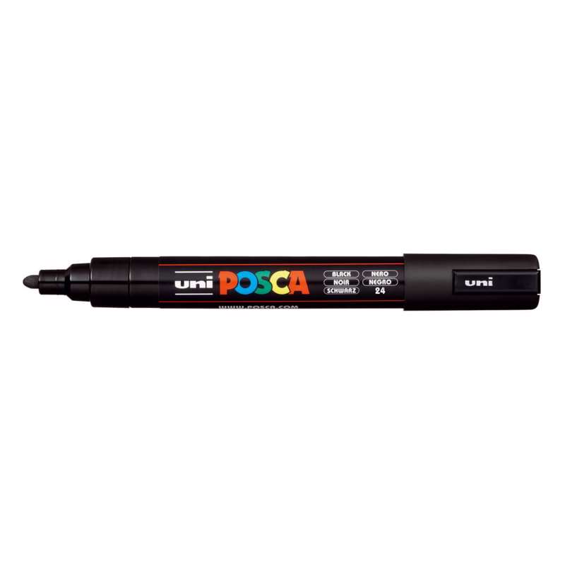 Marker Uni Posca PC-5M, sort 1560705