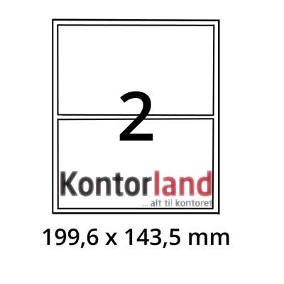 Etiketter Xerox label 199,6x143,5mm 003R97525 100ark/pk