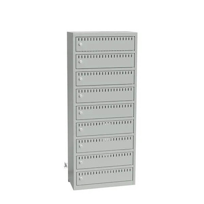 Ladeskab Sono B550 t/ cykel batterier 9 rum væg grå