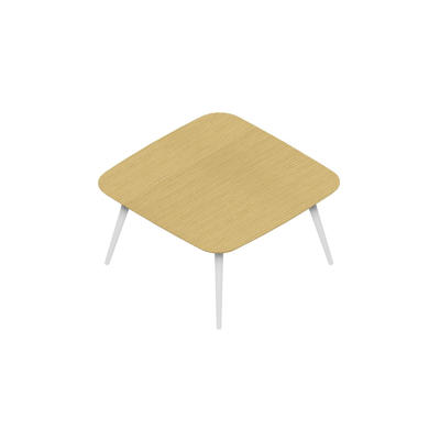 Konferencebord Dencon XL 1911 140x140 HPL eg/hvid