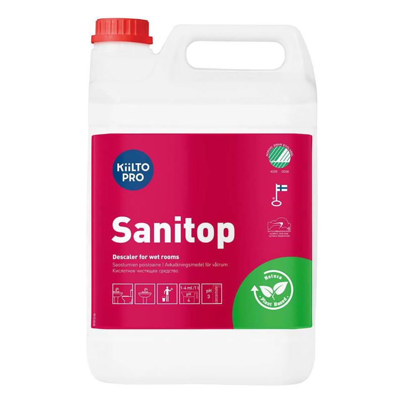 Sanitetsrengøring Kiilto Natura sur u/farv-parf. 5l