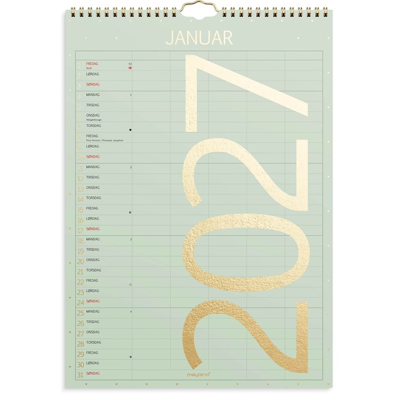 Familiekalender Color 2027 Mayland lille