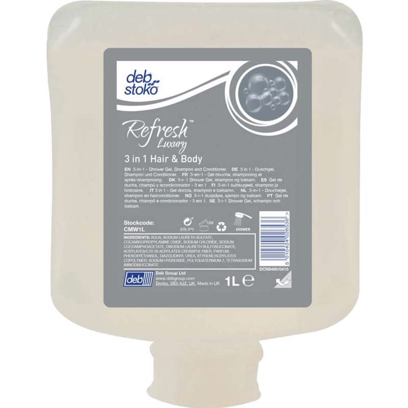 Cremesæbe Refresh Luxury 3in1 Hair & Body refill 1L