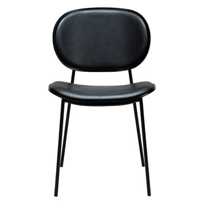 Stol Clementina sort kunstlæder-sort ask /sort stoleben