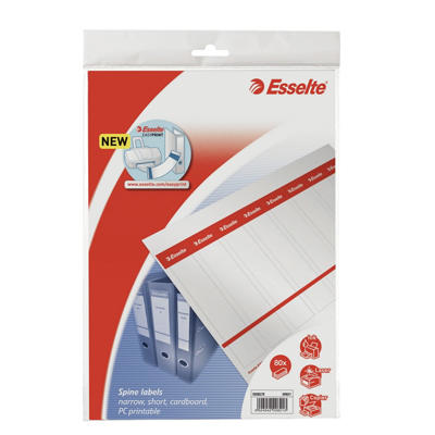 Rygetiket Esselte t/brevordner 50mm 80stk/pak