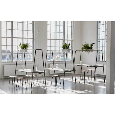 Kantinebord FourReal A 180x80/74 varmgrå/matsort