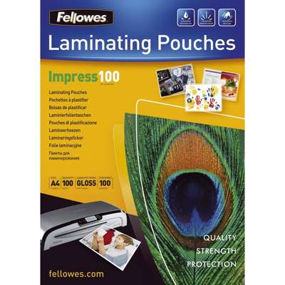 Lamineringslommer A4 100mic 216x303mm 100stk/pak