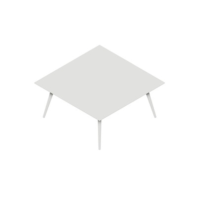 Konferencebord Dencon XL 1912 160x160 HPL hvid/hvid