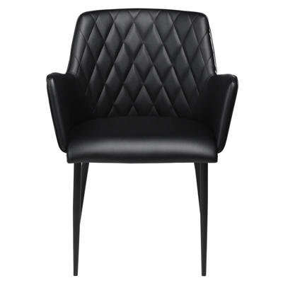 Stol Rombo sort kunstlæder /sort stoleben