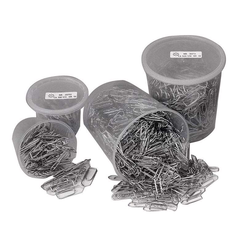 Clips Esselte 25mm i plastdåse 1000stk/pk 30710