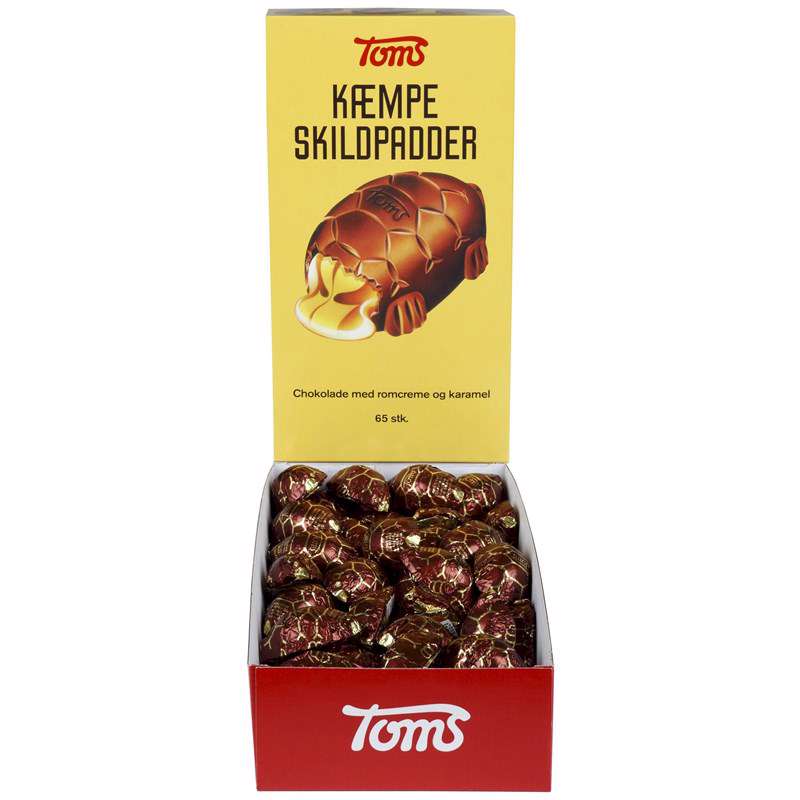Kæmpeskildpadder Toms 65stk/pak