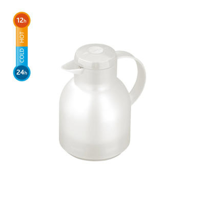 Termokande Schou Samba 1 L hvid transparent