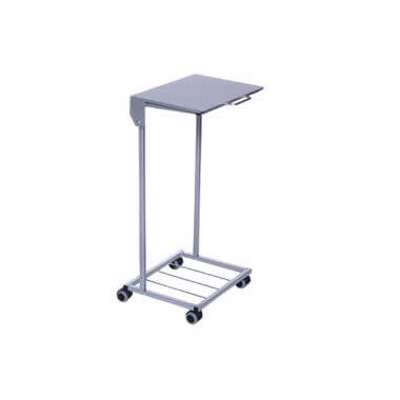 Affaldsstativ m/låg 100L sølvfarvet