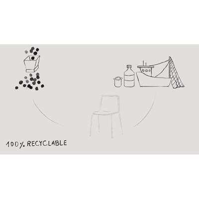 Stol Fredericia Furniture Pato Sledge 4102 sort