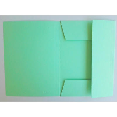 Mappe DKF nr. 125 A4 m/3 klap 801202, grøn